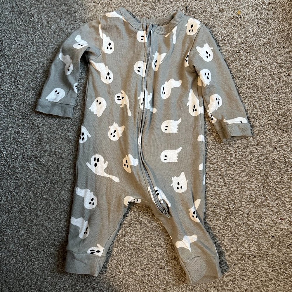 3-6M Halloween Ghost PJ's